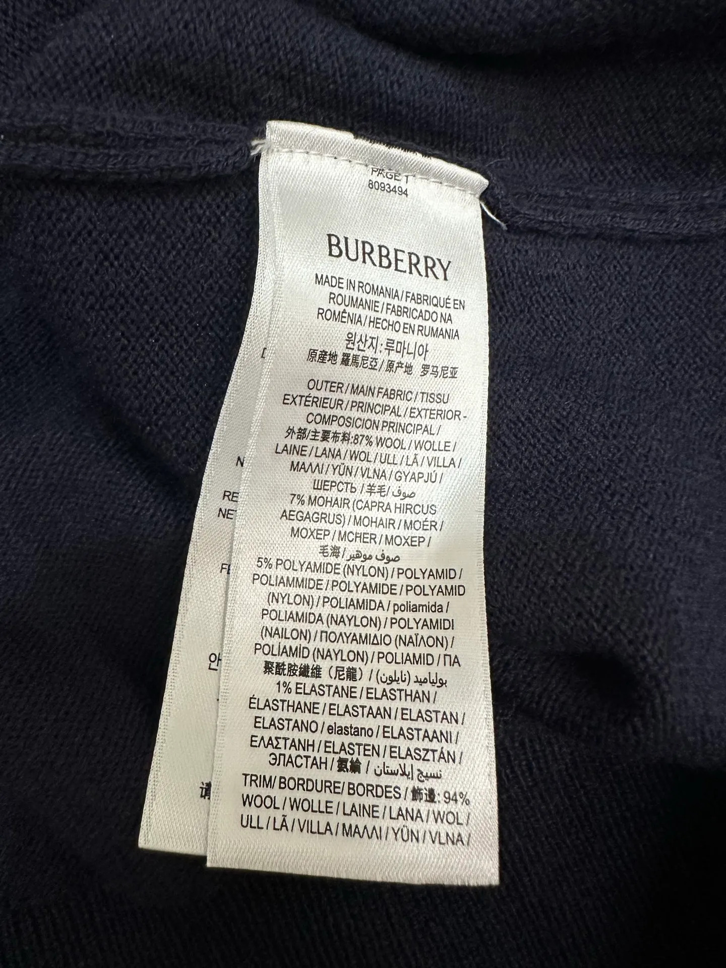 Burberry 25SS （EKD） 。 ， ， Burberry 。 Size：S M L XL XXL